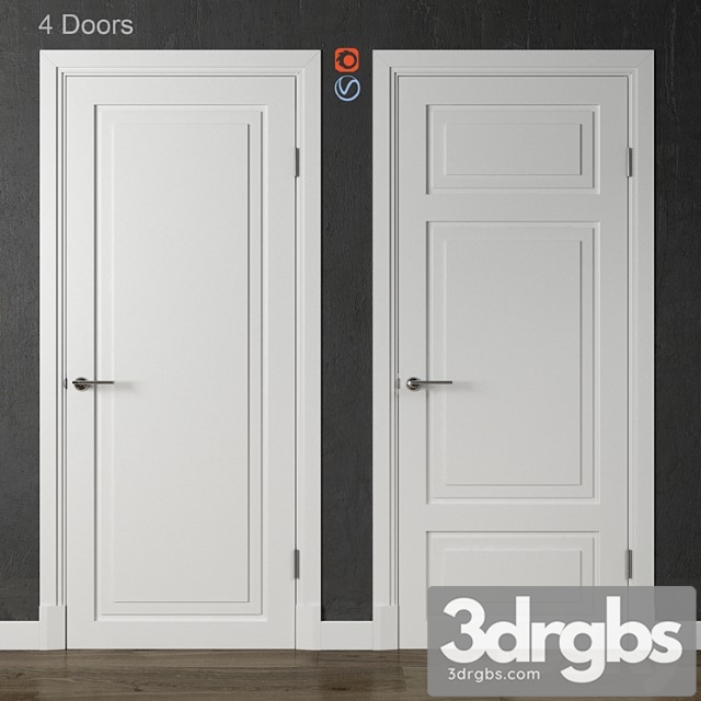 Doors academy newyork 4 doors 3dsmax Download - thumbnail 1