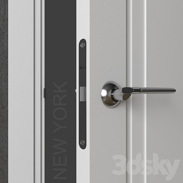 Doors Academy NewYork 4 doors 3DSMax File - thumbnail 3