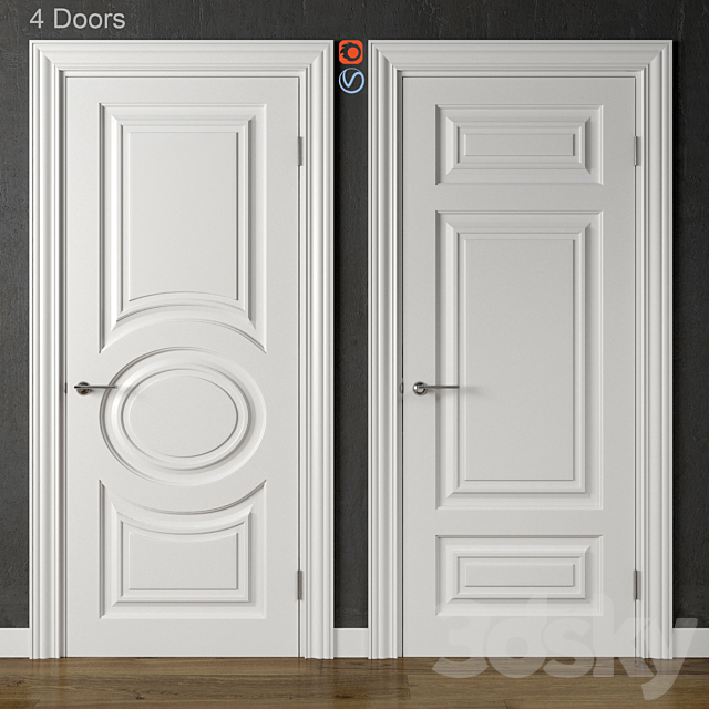 Doors Academy Toulon part 1 3DSMax File - thumbnail 1