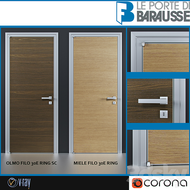 Doors Barausse 3DS Max - thumbnail 1