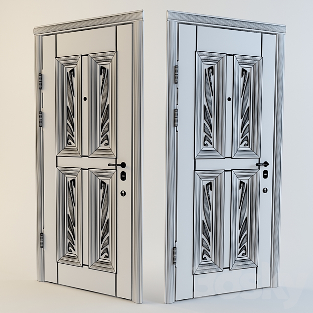 Doors “Berislav” model “Kakhovka” 3DS Max Model - thumbnail 2