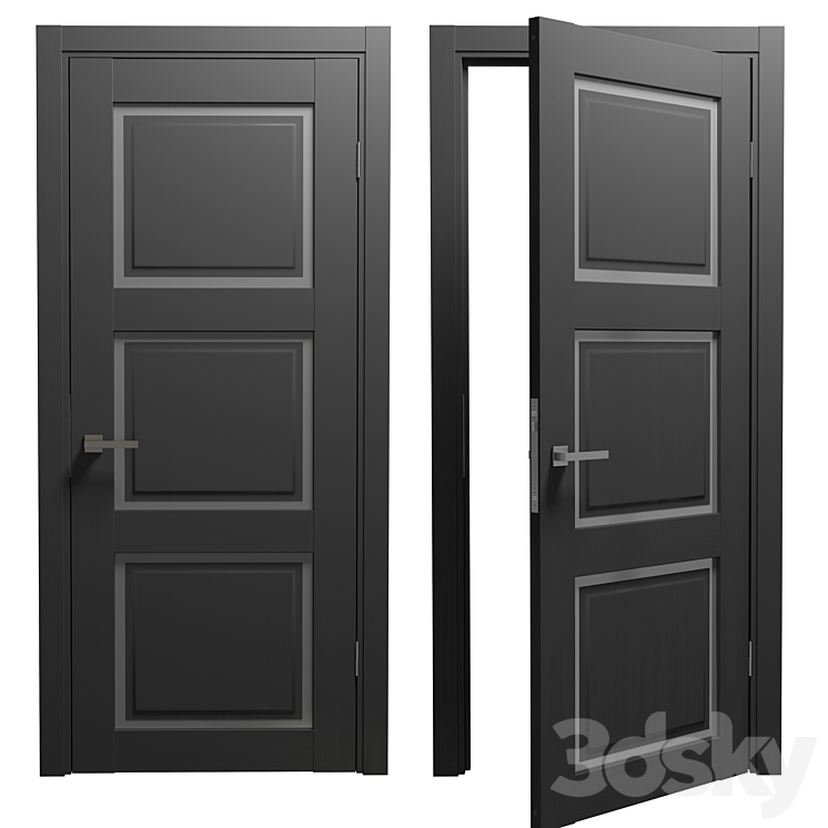 Doors Bianco 3DS Max - thumbnail 2