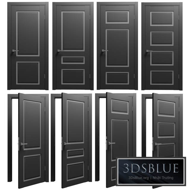 Doors Bianco 3DS Max - thumbnail 3