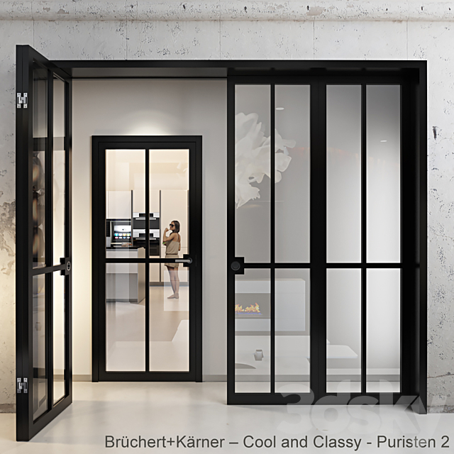 Doors – Brüchert + Kärner – Cool and Classy – Puristen 2.2 3DSMax File - thumbnail 1