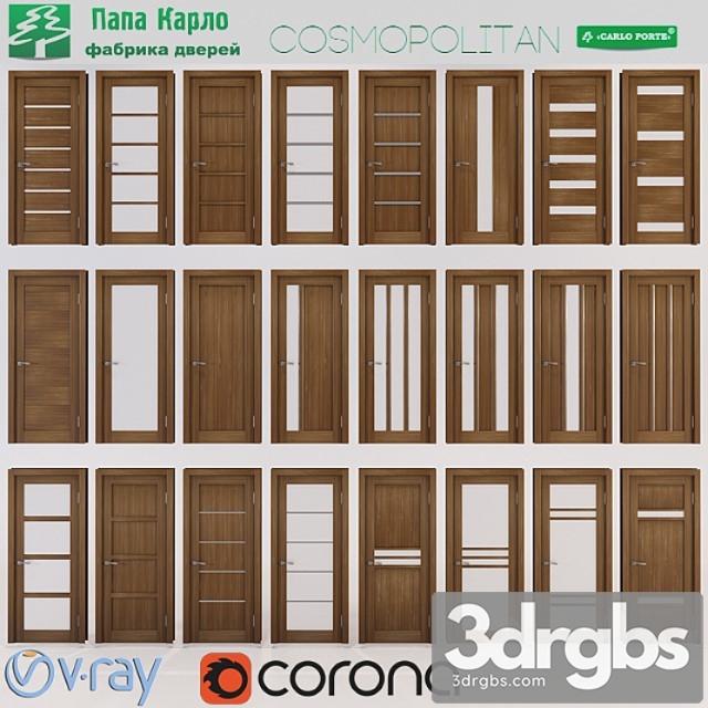 Doors Cosmopolitan Papa Carlo Ch 1 2 3dsmax Download - thumbnail 1