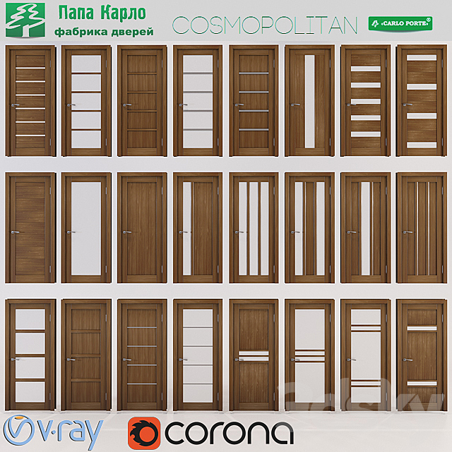 Doors Cosmopolitan (Papa Carlo) Part 1 3DS Max Model - thumbnail 1