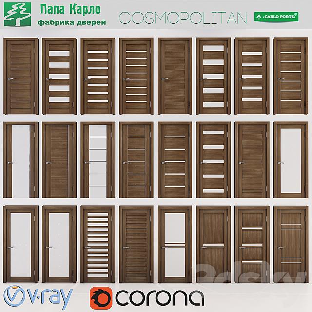 Doors Cosmopolitan (Papa Carlo) Part 2 3DSMax File - thumbnail 1