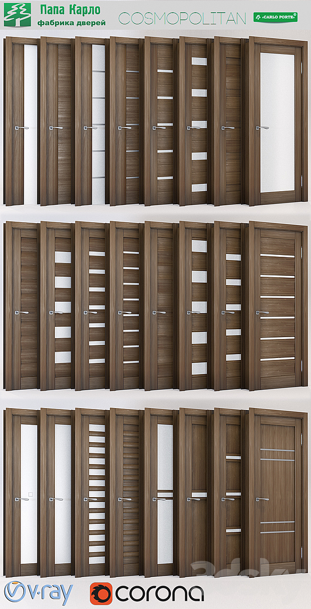 Doors Cosmopolitan (Papa Carlo) Part 2 3DSMax File - thumbnail 2