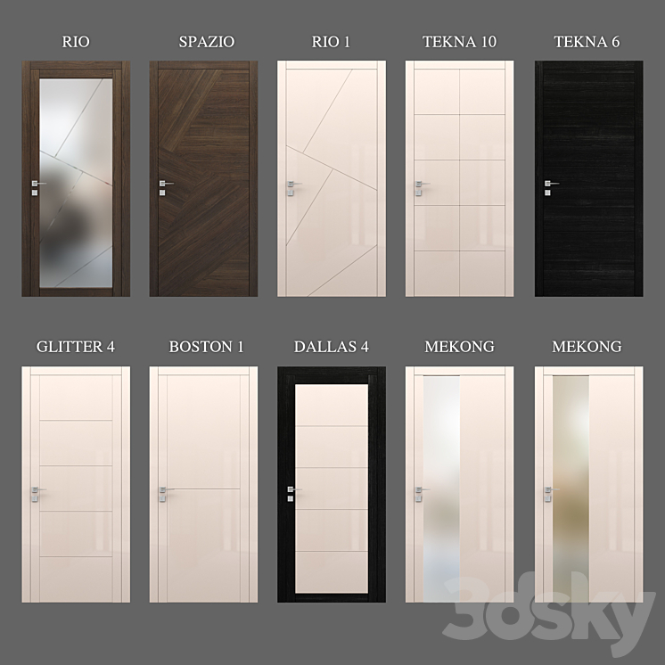 Doors GHIZZI & BENATTI 3DS Max - thumbnail 1