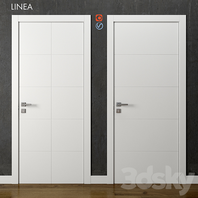 Doors Linea Volkhovets part 2 3ds Max - thumbnail 1