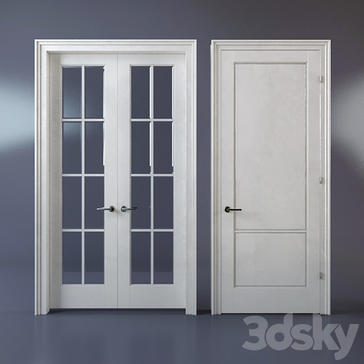 Doors neaclassik 3DS Max - thumbnail 1