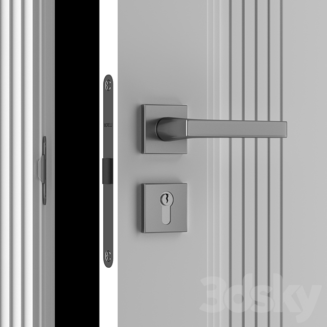 Doors of Academy LIVELLO part 1 3DS Max Model - thumbnail 3