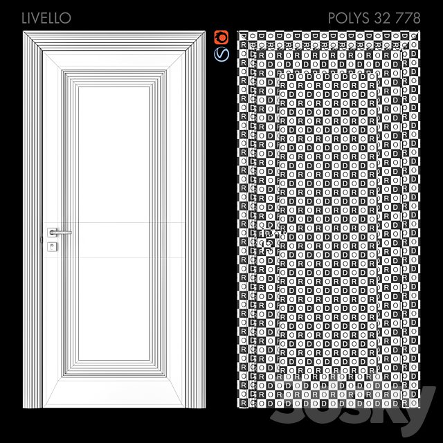 Doors of Academy LIVELLO part 1 3DS Max Model - thumbnail 4