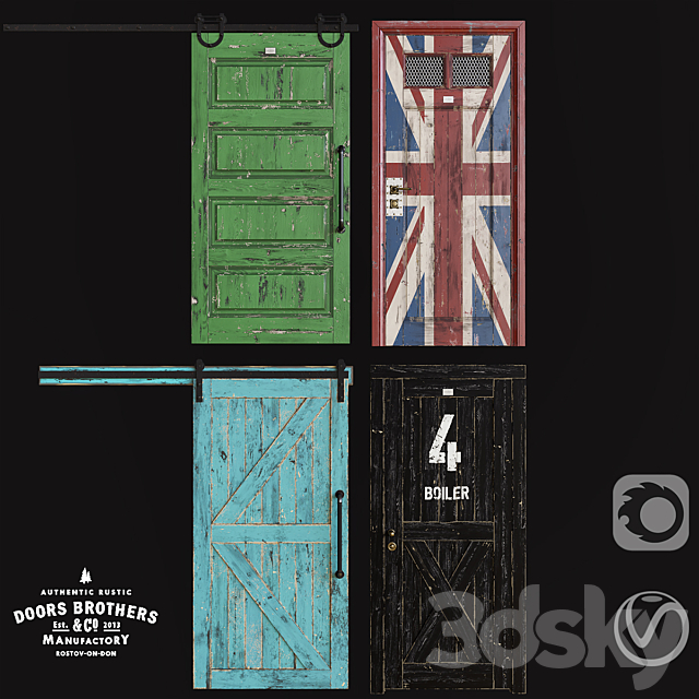 Doors pack by Doors Brothers 3DSMax File - thumbnail 1