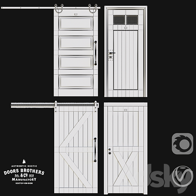 Doors pack by Doors Brothers 3DSMax File - thumbnail 3