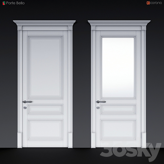 Doors Porte bello 3ds Max - thumbnail 1