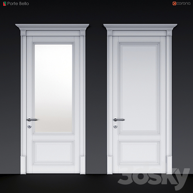 Doors Porte bello 4 3DSMax File - thumbnail 1