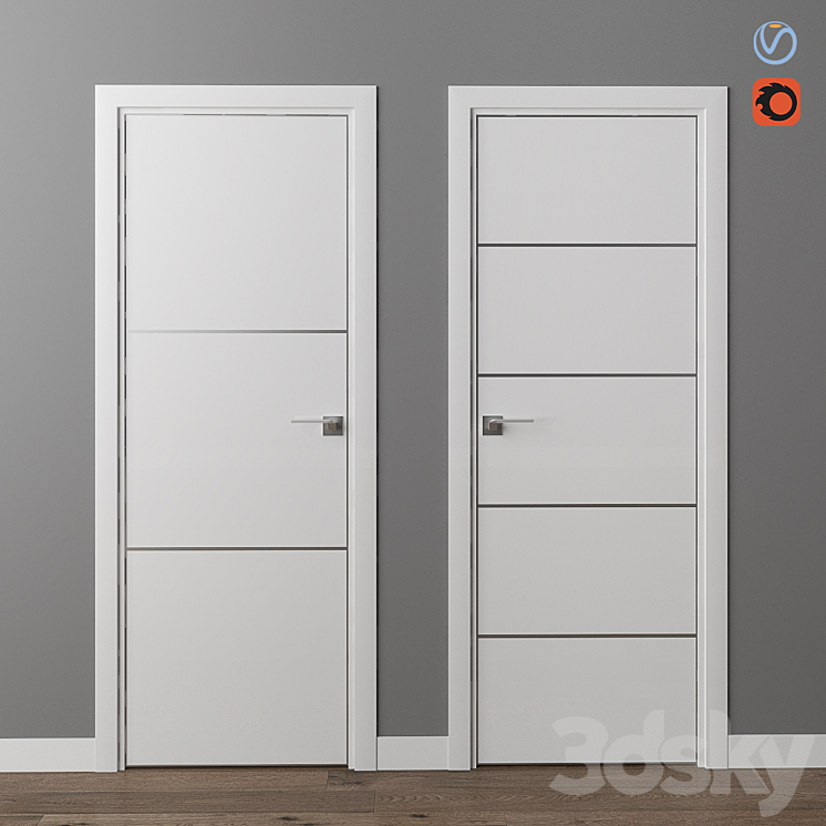 Doors Profil Doors LK series part 3 3DS Max - thumbnail 1