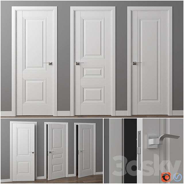 Doors Profil Doors U-series. part 2 3DSMax File - thumbnail 1