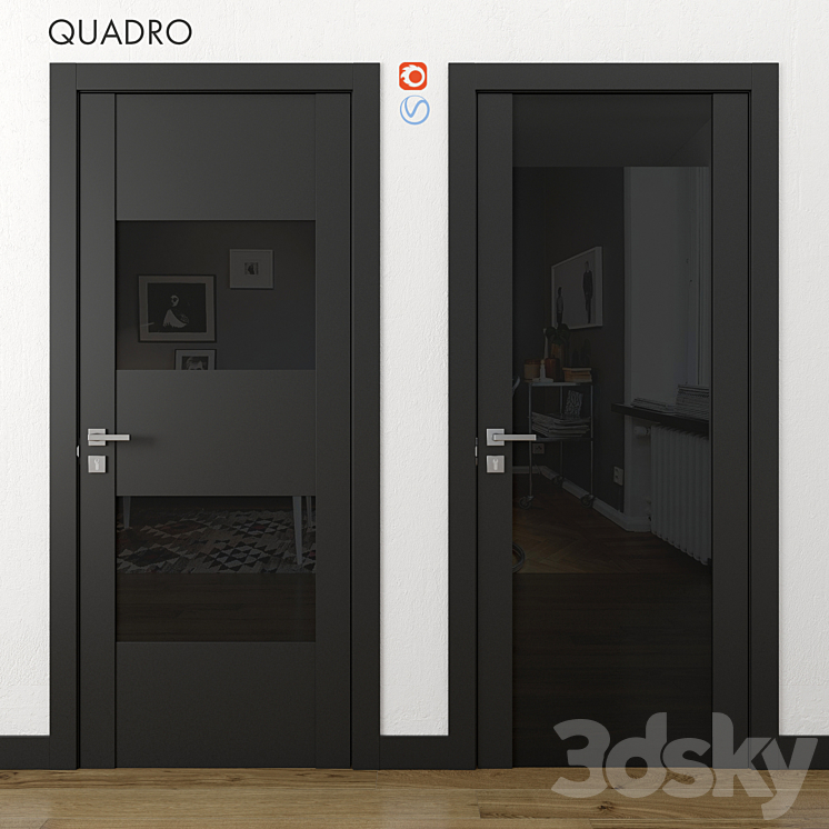 Doors Quadro Volkhovets part 2 3DS Max - thumbnail 1