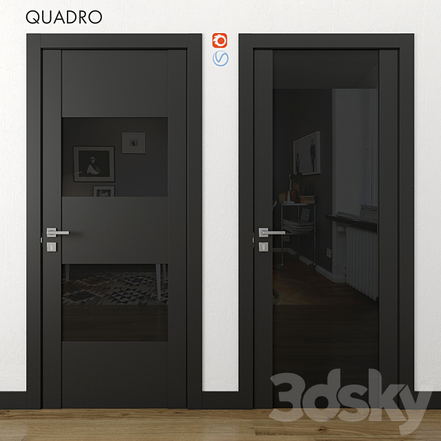 Doors Quadro Volkhovets part 2 3DSMax File - thumbnail 1