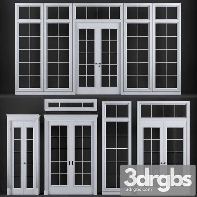 Doors Set 01 3dsmax Download - thumbnail 1