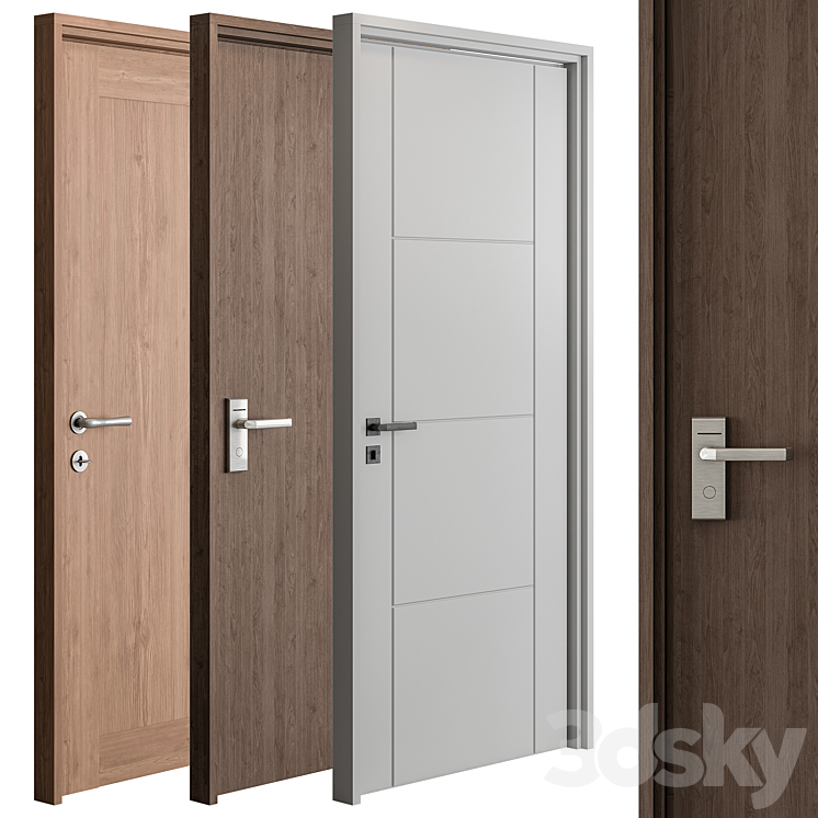 Doors Set 57 3DS Max Model - thumbnail 2