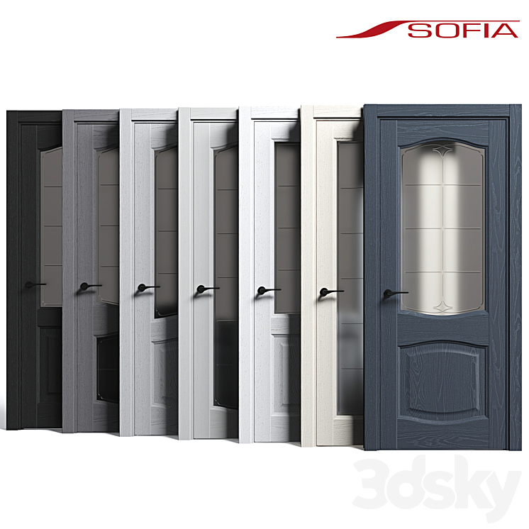 Doors Sofia Classic Part 2 3DS Max - thumbnail 1