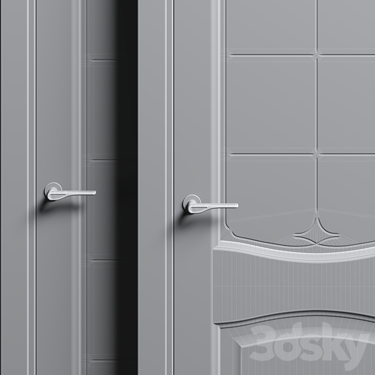 Doors Sofia Classic Part 2 3DS Max - thumbnail 2