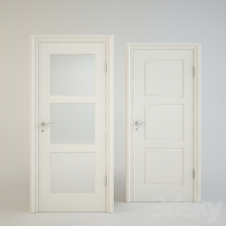 Doors "Trio" and "Trio" Mari furniture factory 3DS Max - thumbnail 2