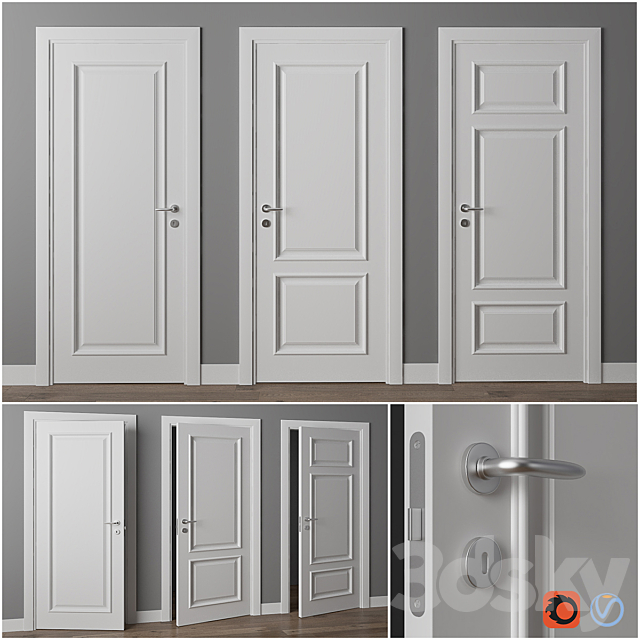 Doors Union porte Liberty 3ds Max - thumbnail 1