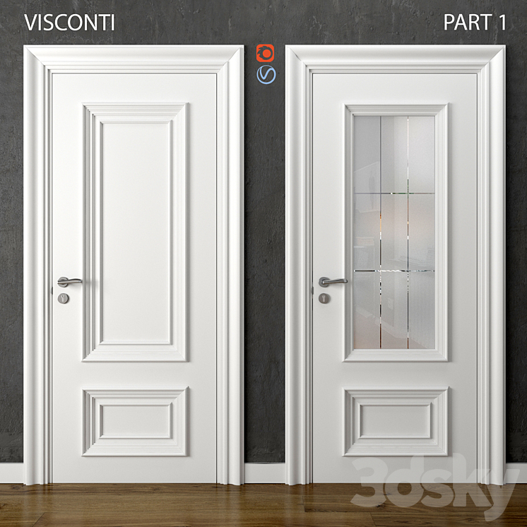 Doors Visconti Dorian Part 1 3DS Max - thumbnail 1