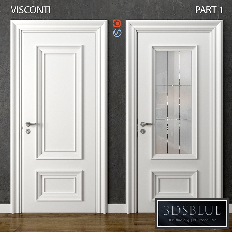 Doors Visconti Dorian Part 1 3DS Max - thumbnail 3