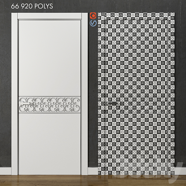 Doors Volhovets Deco Part 1 3DS Max Model - thumbnail 3