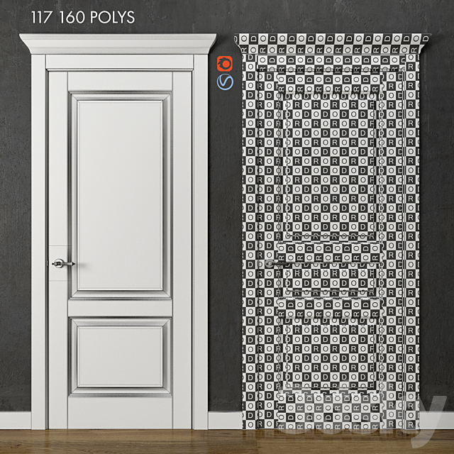 Doors Volhovets Galant part 1 3DSMax File - thumbnail 4