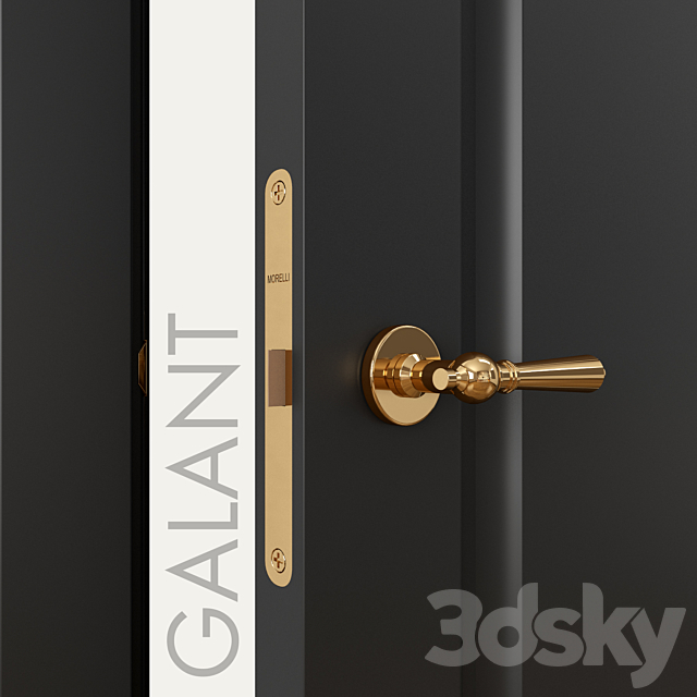 Doors Volhovets Galant part 2 3ds Max - thumbnail 3