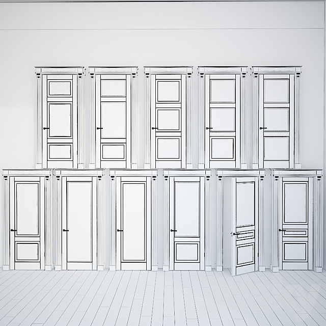 Doors Volhovets Toscana Elegante 3ds Max - thumbnail 3