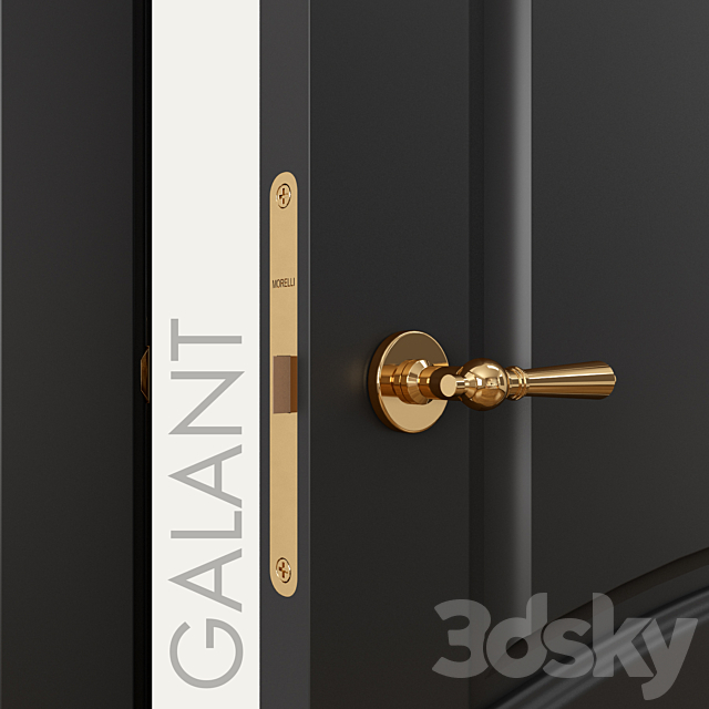 Doors Volkhovets Galant part 3 3DS Max Model - thumbnail 3