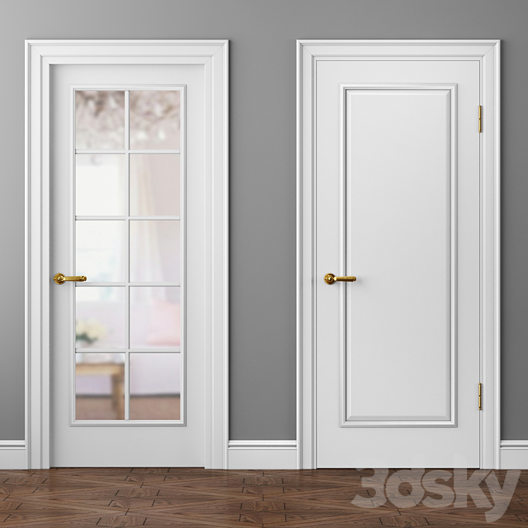 Doors Volkhovets Paris 8101 and 8102 3DS Max - thumbnail 1