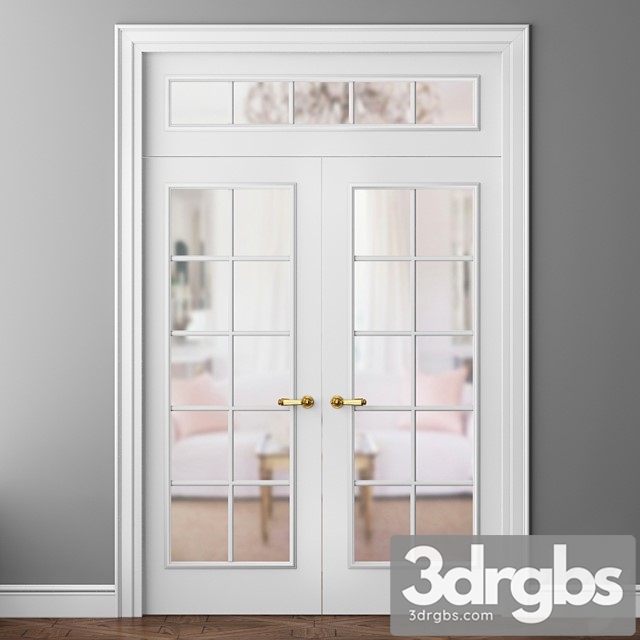 Doors volkhovets paris 8101 and 8102 double doors 3dsmax Download - thumbnail 1