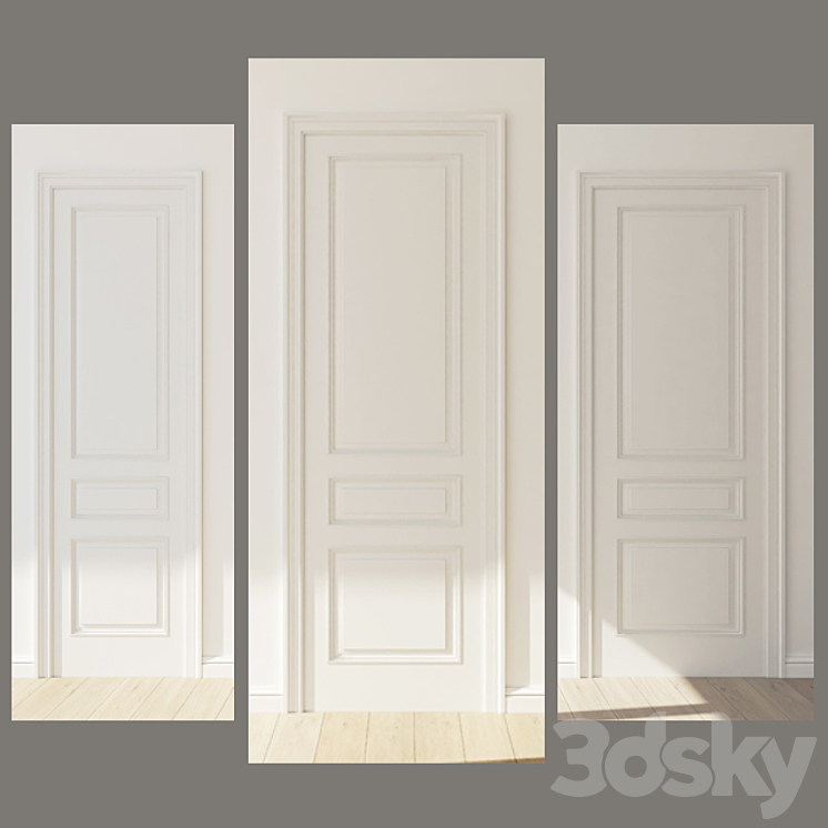 Doors with frames 3DS Max - thumbnail 2