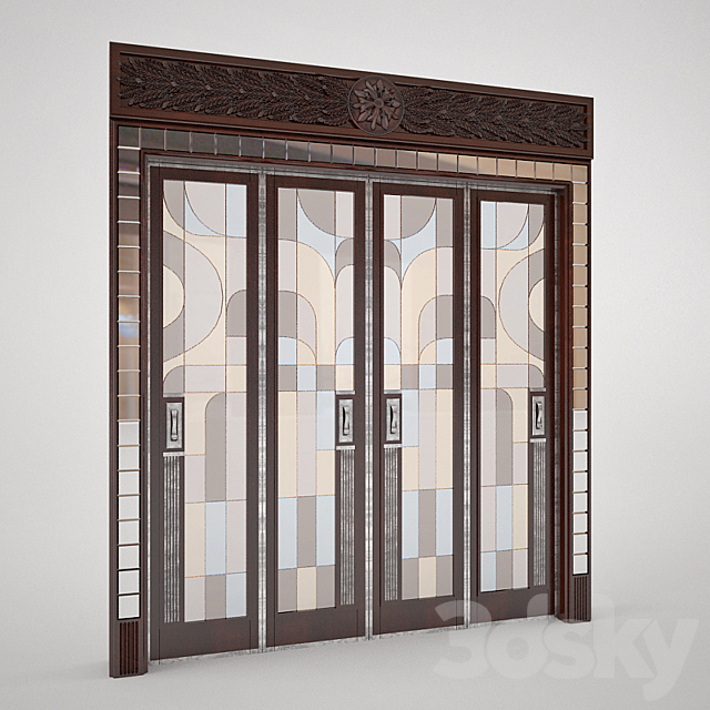 Doors with portal 3ds Max - thumbnail 1