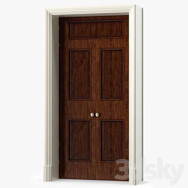 Double Doors 3DSMax File - thumbnail 2