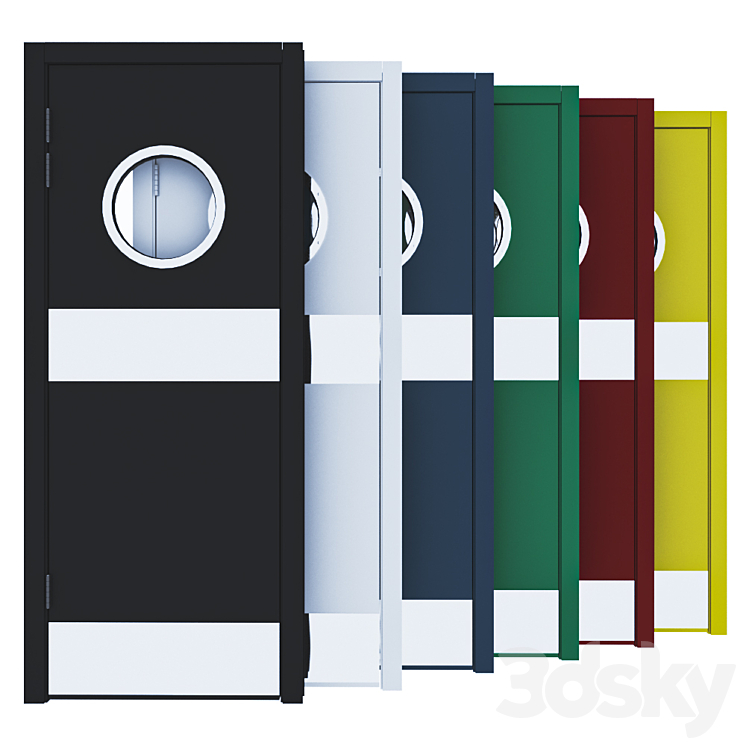 DSK Iluminated doors 3DS Max Model - thumbnail 2