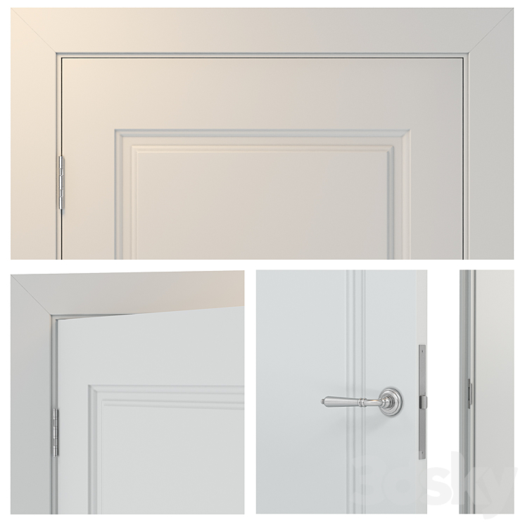 Economy door5 Elegantnie door 3DS Max - thumbnail 2