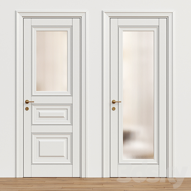 Elegant classic door – interior door 240 3ds Max - thumbnail 2