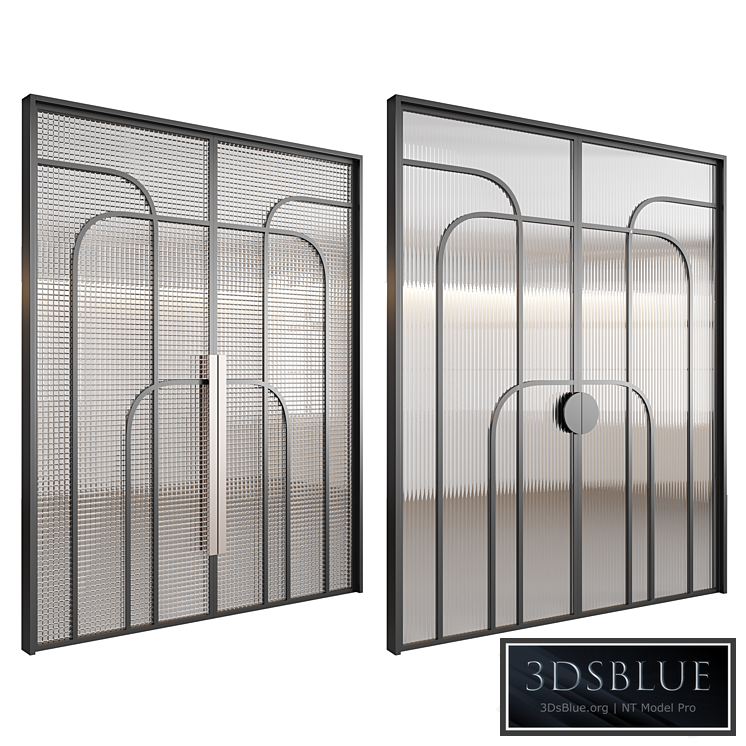 Embossed glass doors ?2 3DS Max - thumbnail 3