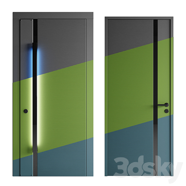 Entrance and interior door 3DSMax File - thumbnail 4