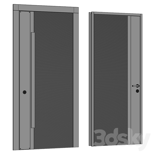 Entrance and interior door 3DSMax File - thumbnail 7