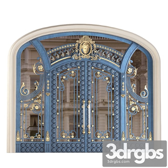 Entrance classic door. entrance classic door 3dsmax Download - thumbnail 1